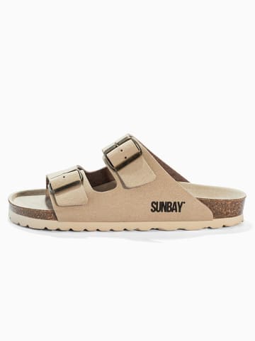 Sunbay Klapki "Trefle" w kolorze beżowym