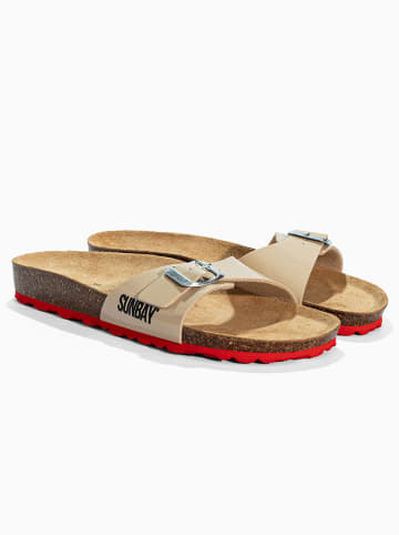 Sunbay Pantoletten "Alix" in Beige