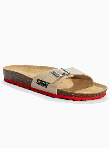Sunbay Pantoletten "Alix" in Beige