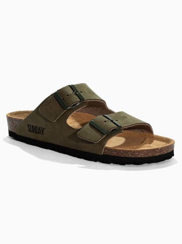 Sunbay Slippers "Trefle" kaki
