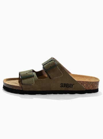 Sunbay Slippers "Trefle" kaki