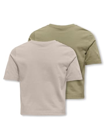 KIDS ONLY 2er Set: Shirts "Rex" in Beige/ Khaki