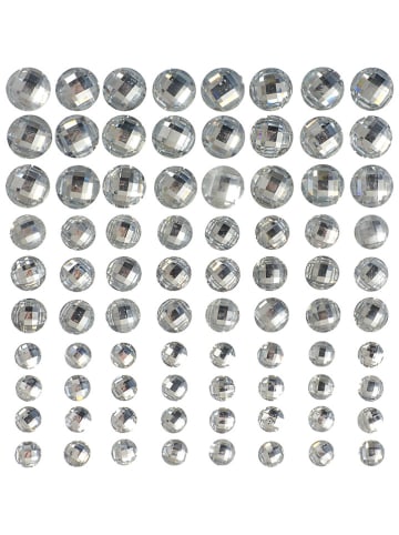 SUNNYSUE Stickersiersteentjes "Winter" zilverkleurig