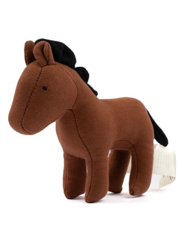 FABELAB Rassel "Horse Hildur" in Braun - ab Geburt