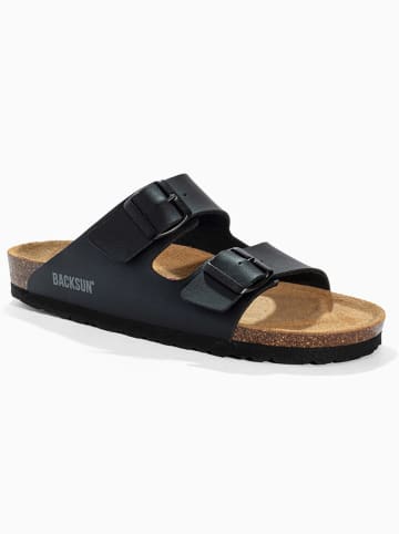 BACKSUN Slippers "Bali" zwart