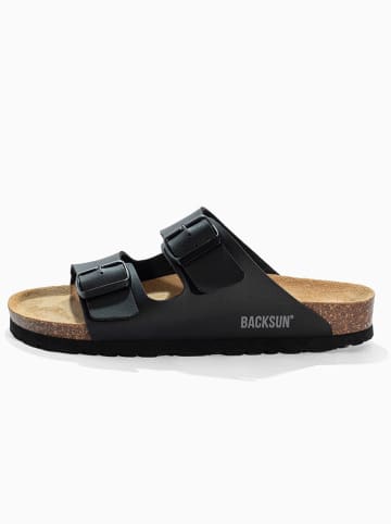 BACKSUN Slippers "Bali" zwart
