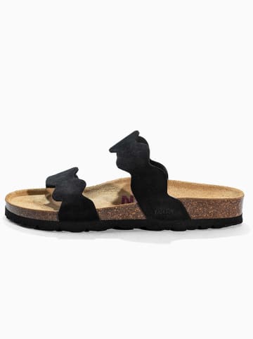 BACKSUN Slippers "Sechura" zwart