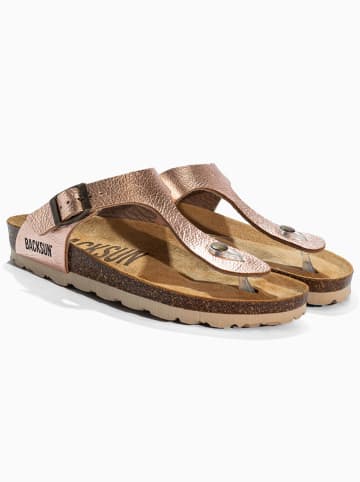 BACKSUN Teenslippers "Singapore" goudkleurig