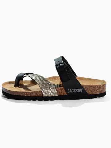 BACKSUN Japonki "Barcelone" w kolorze czarnym