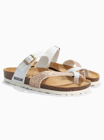 BACKSUN Teenslippers "Barcelone" wit