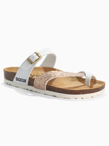 BACKSUN Teenslippers "Barcelone" wit