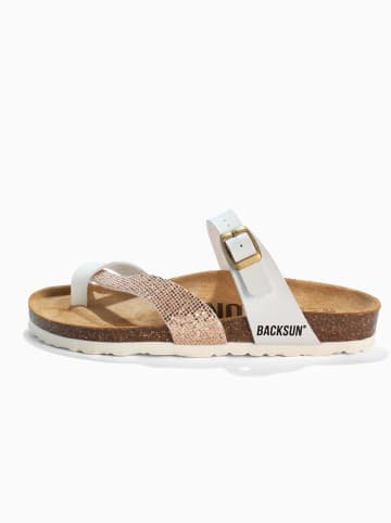 BACKSUN Teenslippers "Barcelone" wit