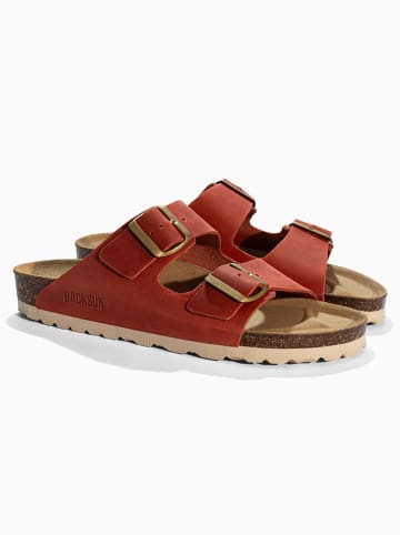 BACKSUN Pantoletten "Bali" in Rot