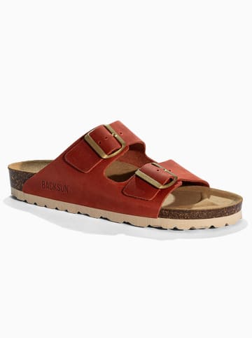 BACKSUN Pantoletten "Bali" in Rot
