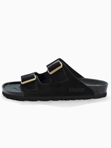 BACKSUN Slippers "Bali" zwart