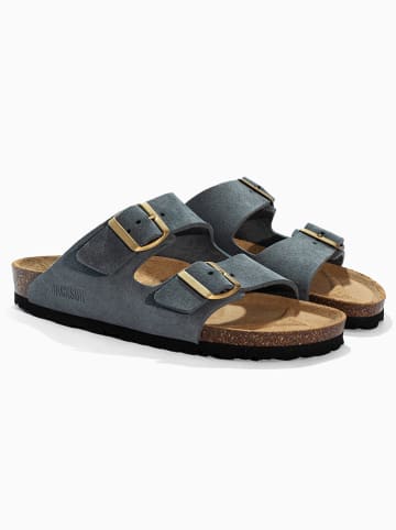 BACKSUN Slippers "Bali" donkerblauw