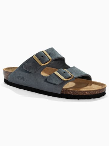 BACKSUN Slippers "Bali" donkerblauw