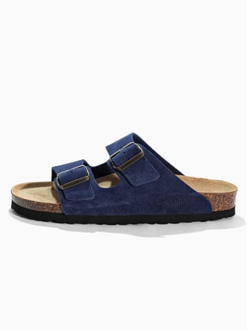 BACKSUN Slippers "Bali" donkerblauw