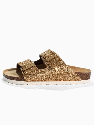 BACKSUN Pantoletten "Bali" in Gold