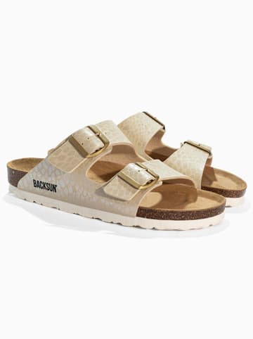 BACKSUN Pantoletten "Bali" in Beige