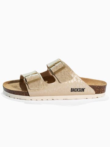 BACKSUN Pantoletten "Bali" in Beige