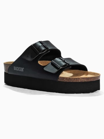 BACKSUN Pantoletten "Maldives" in Schwarz
