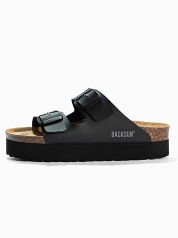 BACKSUN Slippers "Maldives" zwart