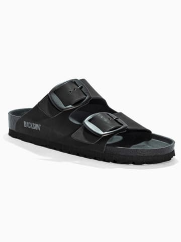 BACKSUN Slippers "Londrina" zwart