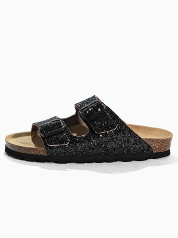 BACKSUN Pantoletten "Bali" in Schwarz