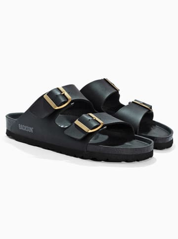 BACKSUN Pantoletten "Bali" in Schwarz