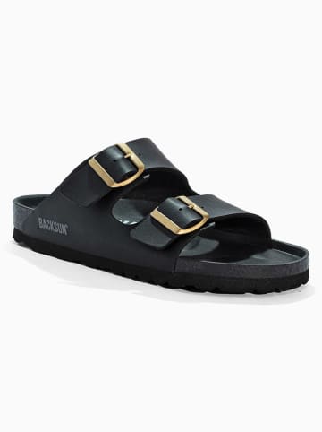 BACKSUN Pantoletten "Bali" in Schwarz