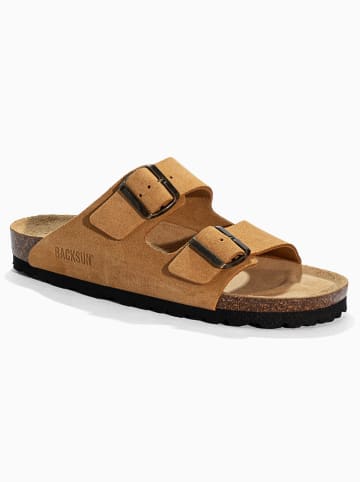 BACKSUN Slippers "Bali" lichtbruin