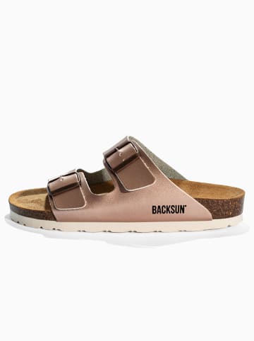 BACKSUN Klapki "Bali" w kolorze jasnoróżowym