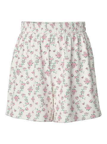 Pieces Shorts "Nya" in Creme/Rosa