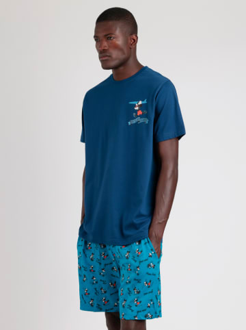 admas Pyjama blauw/donkerblauw
