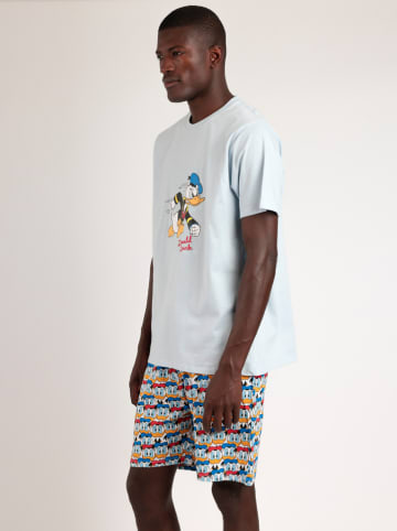 admas Pyjama in Weiß/ Bunt