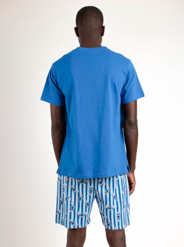 admas Pyjama in Blau