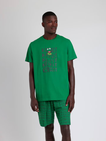 admas Pyjama in Grün