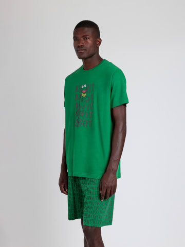 admas Pyjama in Grün