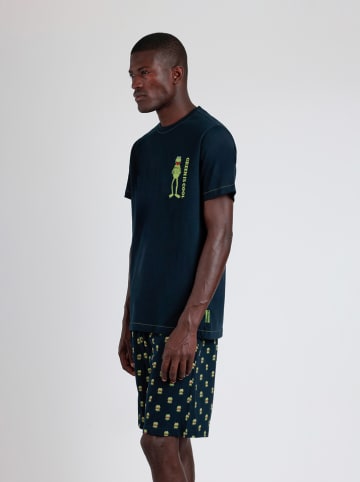admas Pyjama in Dunkelblau