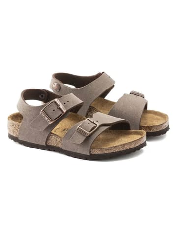 Birkenstock Leder-Sandalen "New York" in Beige