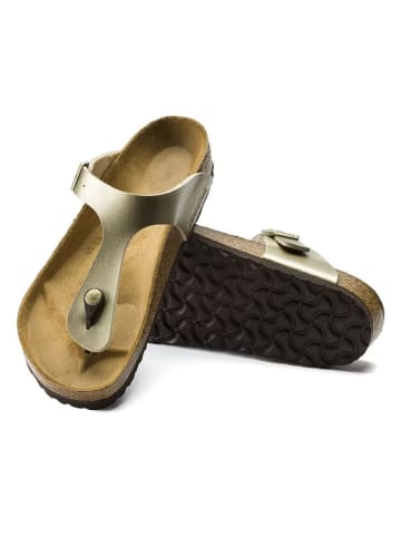 Birkenstock Zehentrenner "Gizeh" in Gold - Weite S