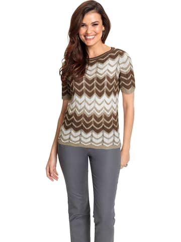 WITT WEIDEN Pullover in Braun/ Creme