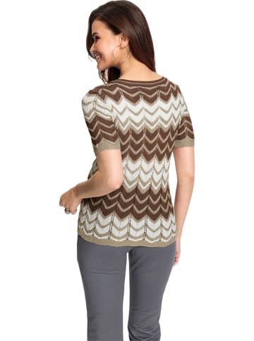 WITT WEIDEN Pullover in Braun/ Creme