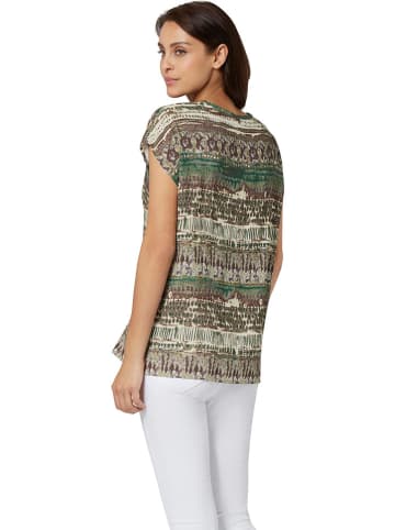 WITT WEIDEN Blouse groen/lichtbruin/crème