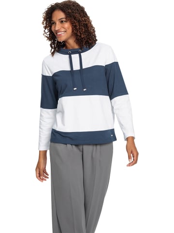 WITT WEIDEN Sweatshirt in Weiß/ Dunkelblau