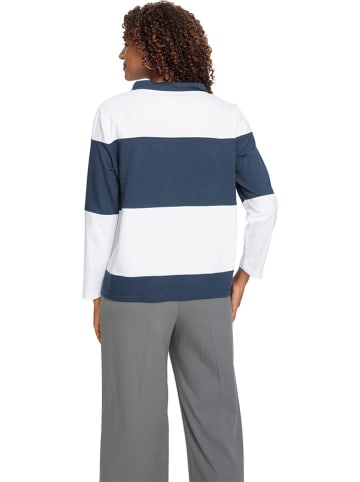 WITT WEIDEN Sweatshirt in Weiß/ Dunkelblau