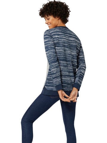 WITT WEIDEN Sweatshirt in Dunkelblau/ Beige