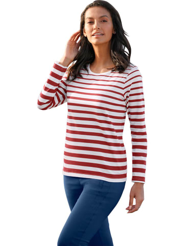 WITT WEIDEN Longsleeve in Weiß/ Rot