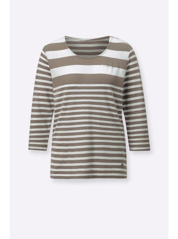 WITT WEIDEN Longsleeve kaki/wit